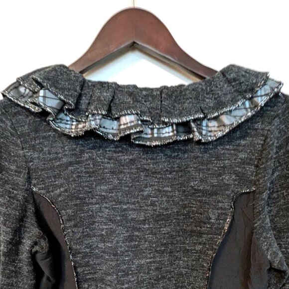 NWT Jane & John Sweater with Taffeta and Vegan Leather Accents Size M - Picture 6 of 11